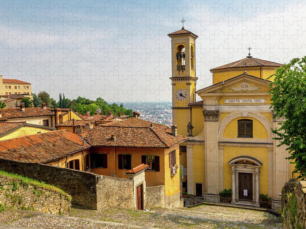 Europe Jigsaw Puzzle featuring the photograph Church of San Grata Inter Vites by W Chris Fooshee