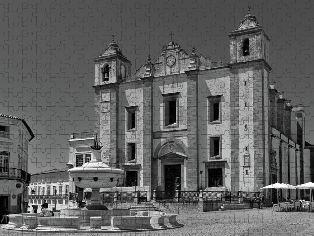 Evora Jigsaw Puzzle featuring the photograph Church of Santo Antao in Evora by Angelo DeVal