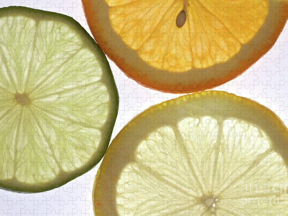 Wall Art Jigsaw Puzzle featuring the photograph Citrus Fruits by Baggieoldboy