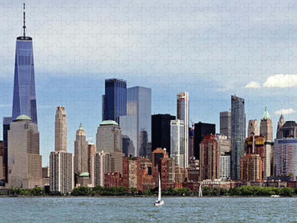 New York Jigsaw Puzzle featuring the photograph City - New York, NY - The New York skyline from 2019 by Mike Savad