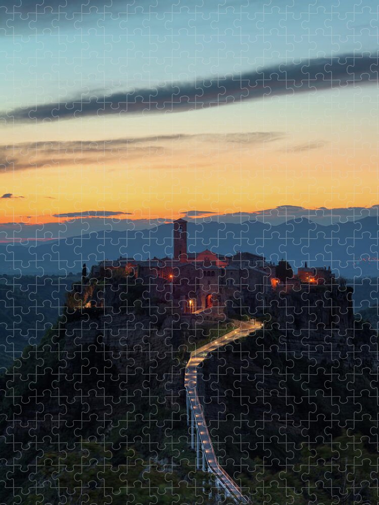 Ancient Jigsaw Puzzle featuring the photograph Civita di Bagnoregio, Italy by Mirko Chessari