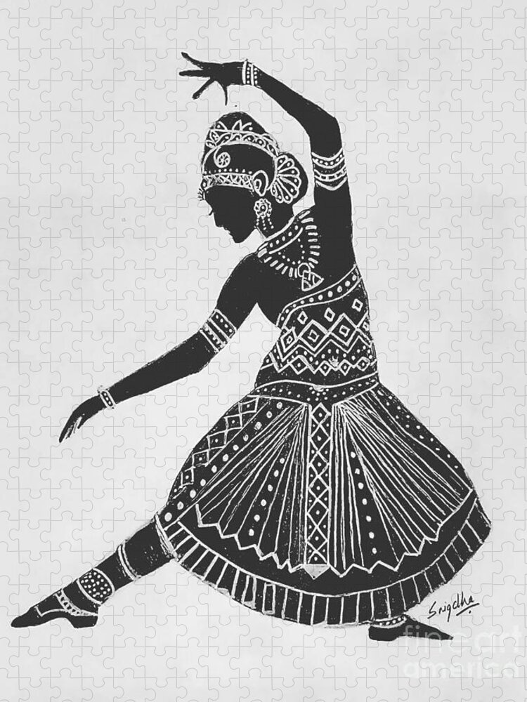 Classical Dance Jigsaw Puzzle by Snigdha Naik - Pixels