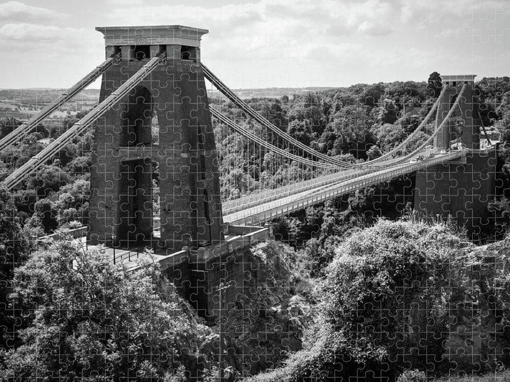 Avon Jigsaw Puzzle featuring the photograph Clifton Suspension Bridge by Seeables Visual Arts