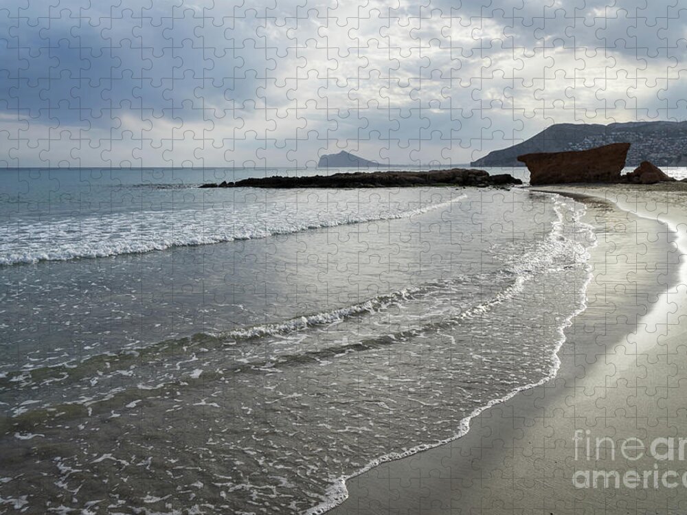 Mediterranean Coast Jigsaw Puzzle featuring the photograph Clouds, light and water by Adriana Mueller