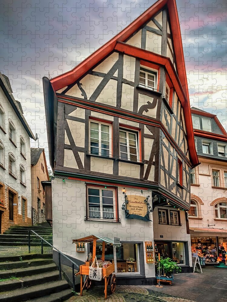 Architecture Jigsaw Puzzle featuring the photograph Cochem by Manjik Pictures