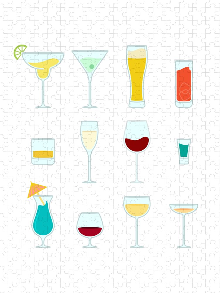 Types of cocktail glasses 8273608 Vector Art at Vecteezy