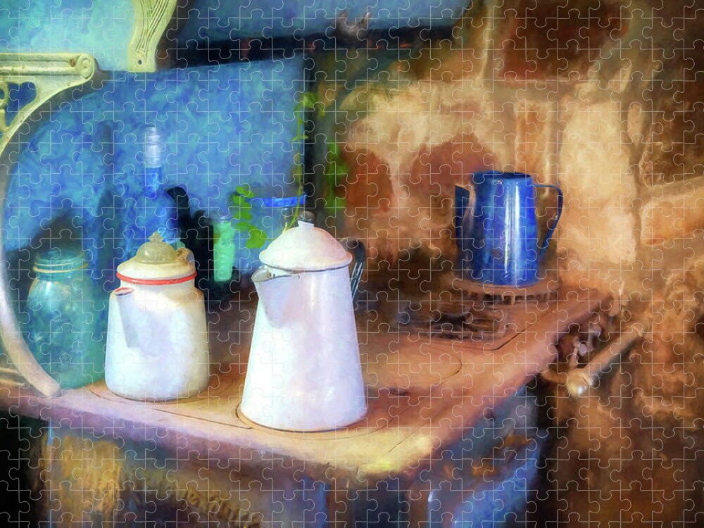 Coffee Pot Jigsaw Puzzle featuring the photograph Coffee Pots by James Barber