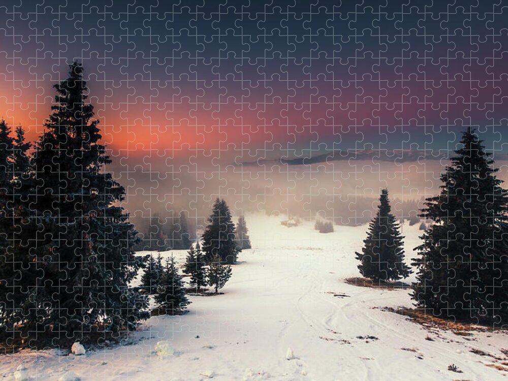 Bulgaria Jigsaw Puzzle featuring the photograph Colder Than Hell by Evgeni Dinev