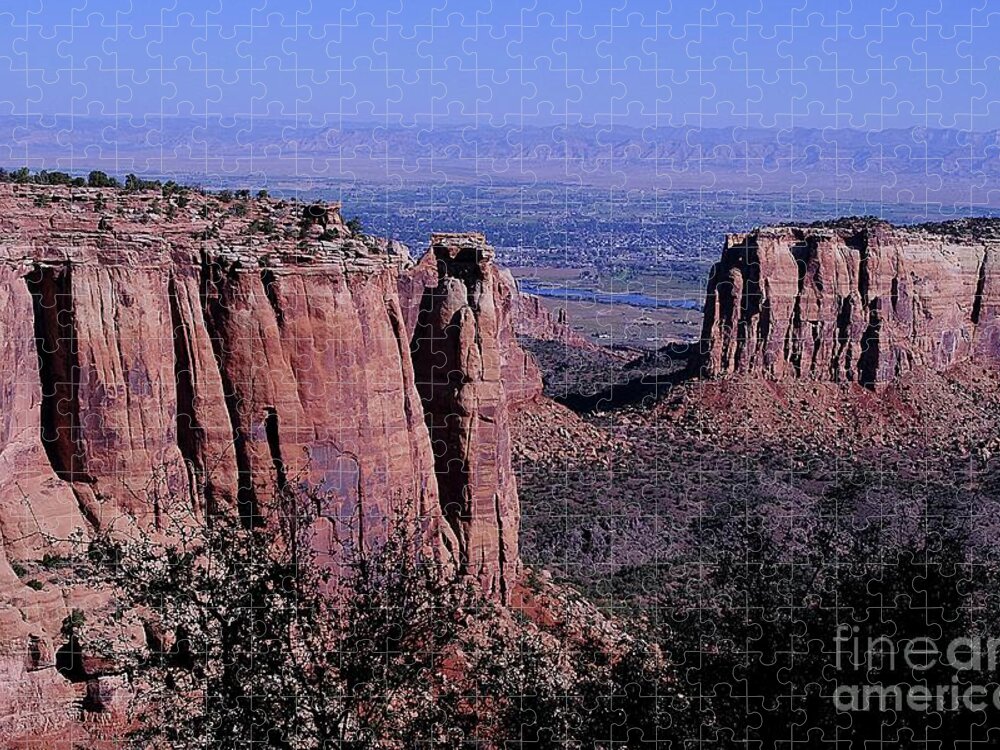 Red Rock Jigsaw Puzzle featuring the photograph Colorado National Monument by Randy Pollard