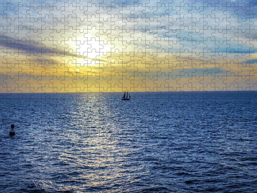 Key West Jigsaw Puzzle featuring the photograph Colorful Key West Sunset by Blair Damson