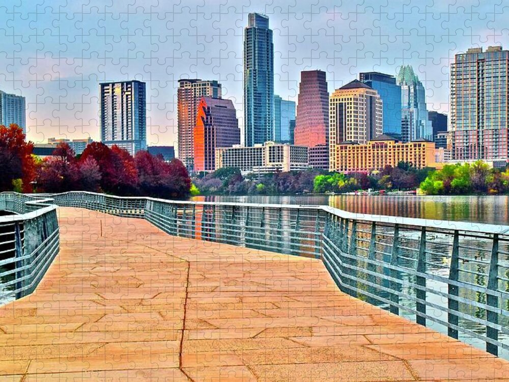Austin Jigsaw Puzzle featuring the photograph Come to Austin Texas by Frozen in Time Fine Art Photography