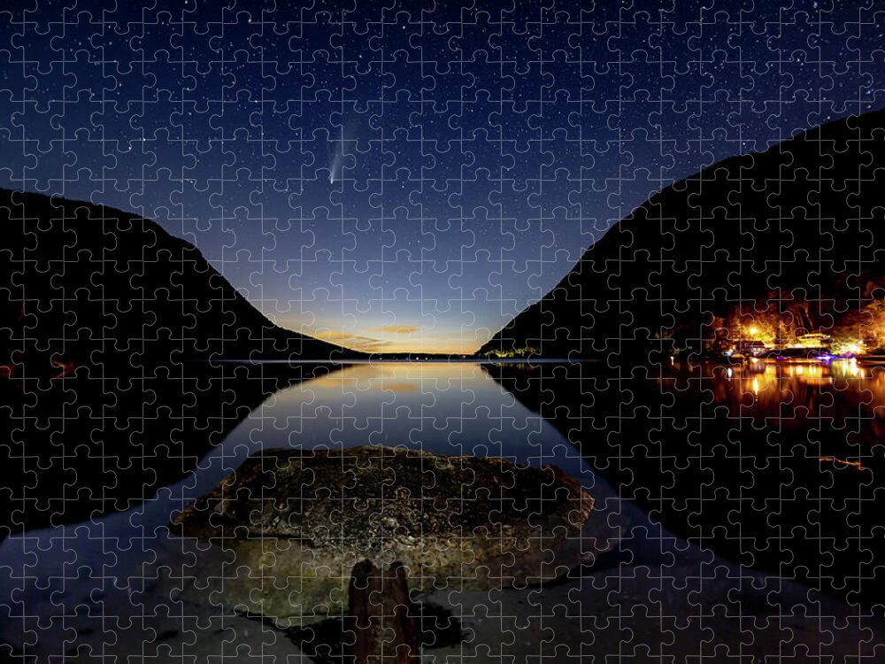 Vermont Jigsaw Puzzle featuring the photograph Comet and Lake Willoughby by Tim Kirchoff