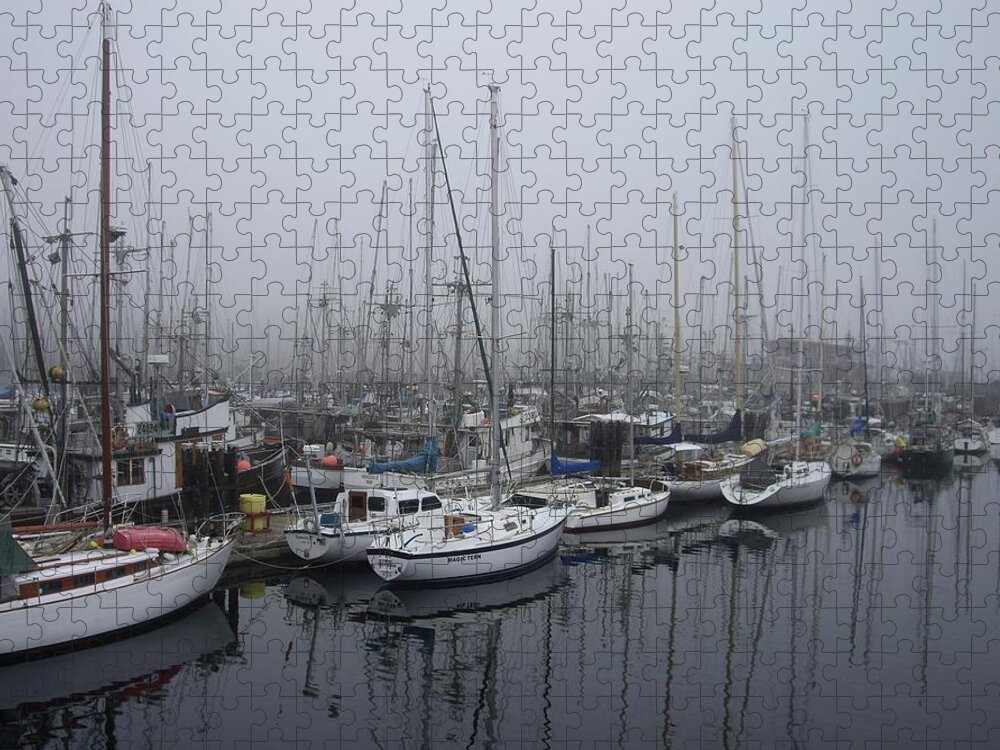 Ships Jigsaw Puzzle featuring the photograph Comox harbour by Lisa Mutch