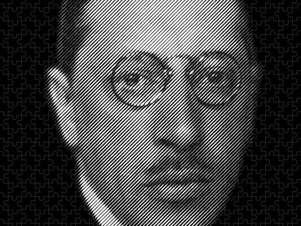 Igor Jigsaw Puzzle featuring the digital art composer Igor Stravinsky by Cu Biz