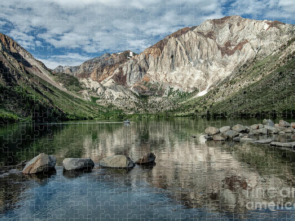Convict Lake Jigsaw Puzzle featuring the photograph Convict Lake Reflection by Sandra Bronstein