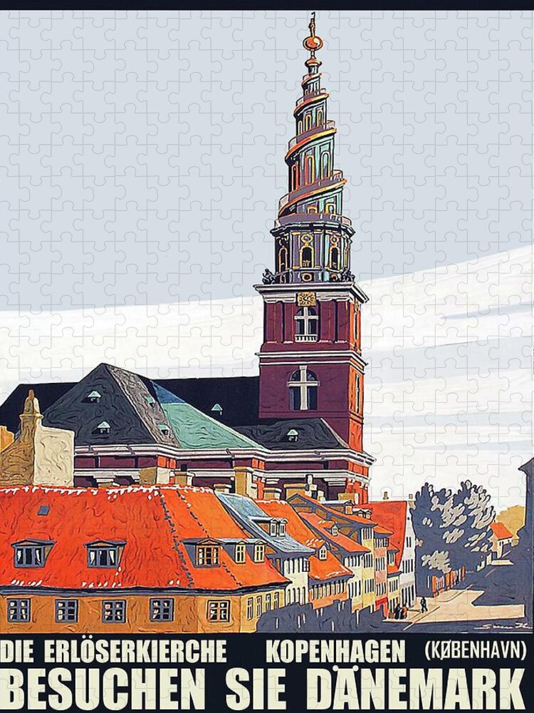 Copenhagen Jigsaw Puzzle featuring the digital art Copenhagen by Long Shot