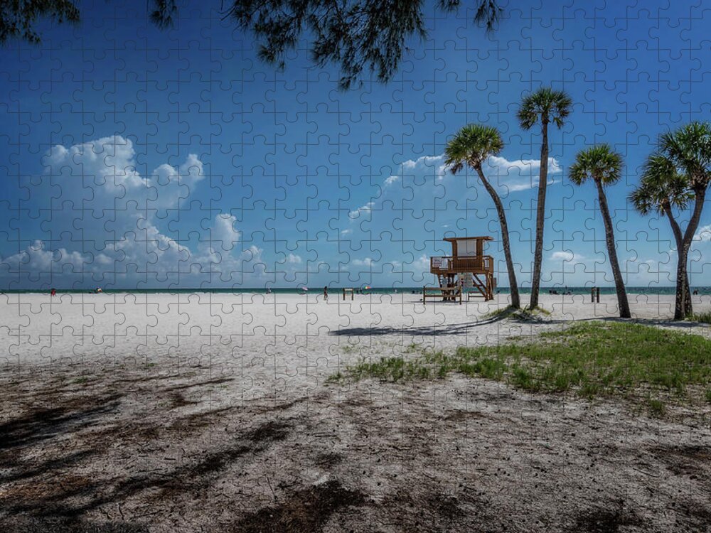 Anna Maria Island Jigsaw Puzzle featuring the photograph Coquina Beach Day by ARTtography by David Bruce Kawchak