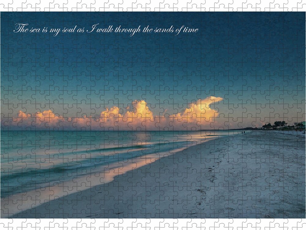 Anna Maria Island Jigsaw Puzzle featuring the photograph Coquina Beach Morning by ARTtography by David Bruce Kawchak