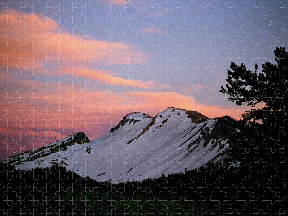 Cornice Afterglow - Mammoth Lakes Jigsaw Puzzle