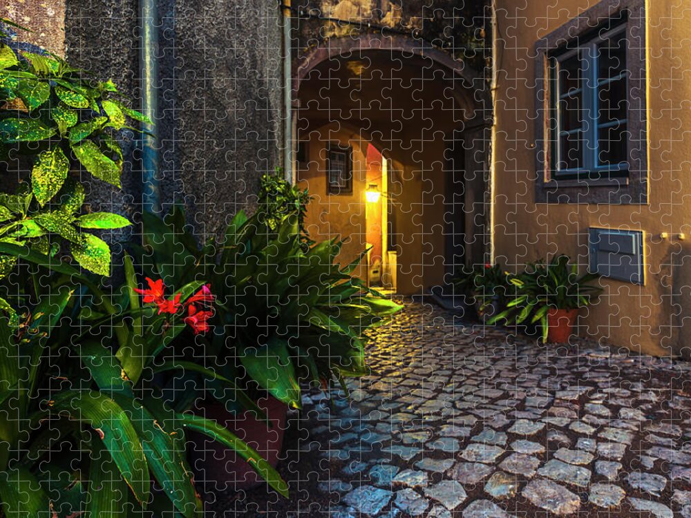 Portugal Jigsaw Puzzle featuring the photograph Cosy Street by Evgeni Dinev