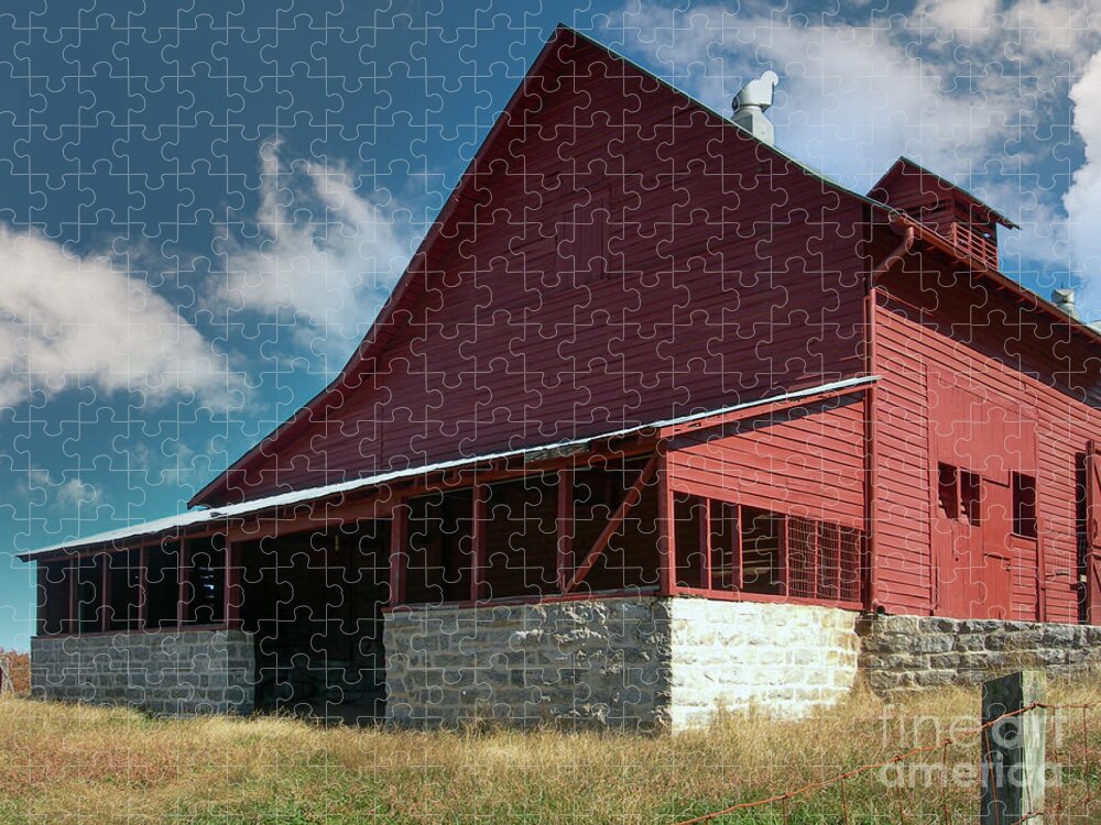 Connemara Farms Goat Dairy Jigsaw Puzzle featuring the photograph Country Barn in North Carolina by Dale Powell