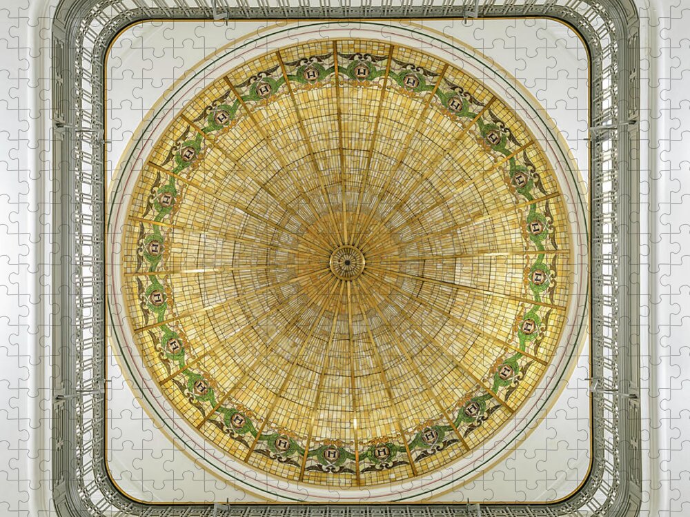 Courthouse Dome Jigsaw Puzzle featuring the photograph Courthouse Dome by Tamara Becker