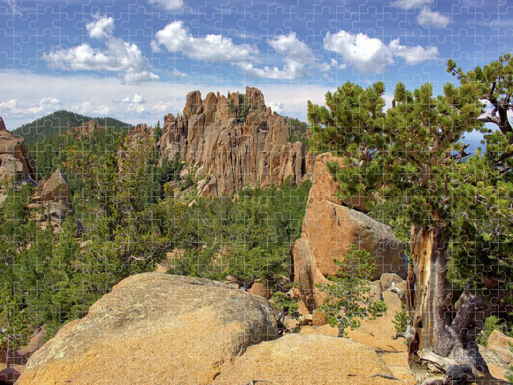 Colorado Jigsaw Puzzle featuring the photograph Crags by Bob Falcone