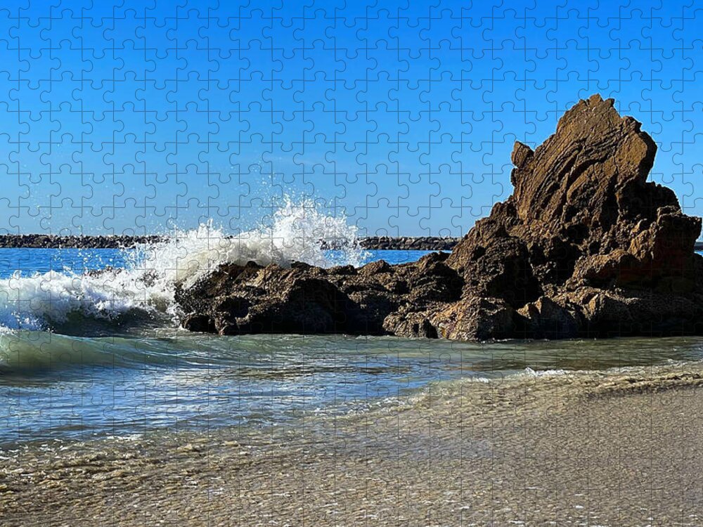 Waves Jigsaw Puzzle featuring the photograph Crashing Waves by Brian Eberly