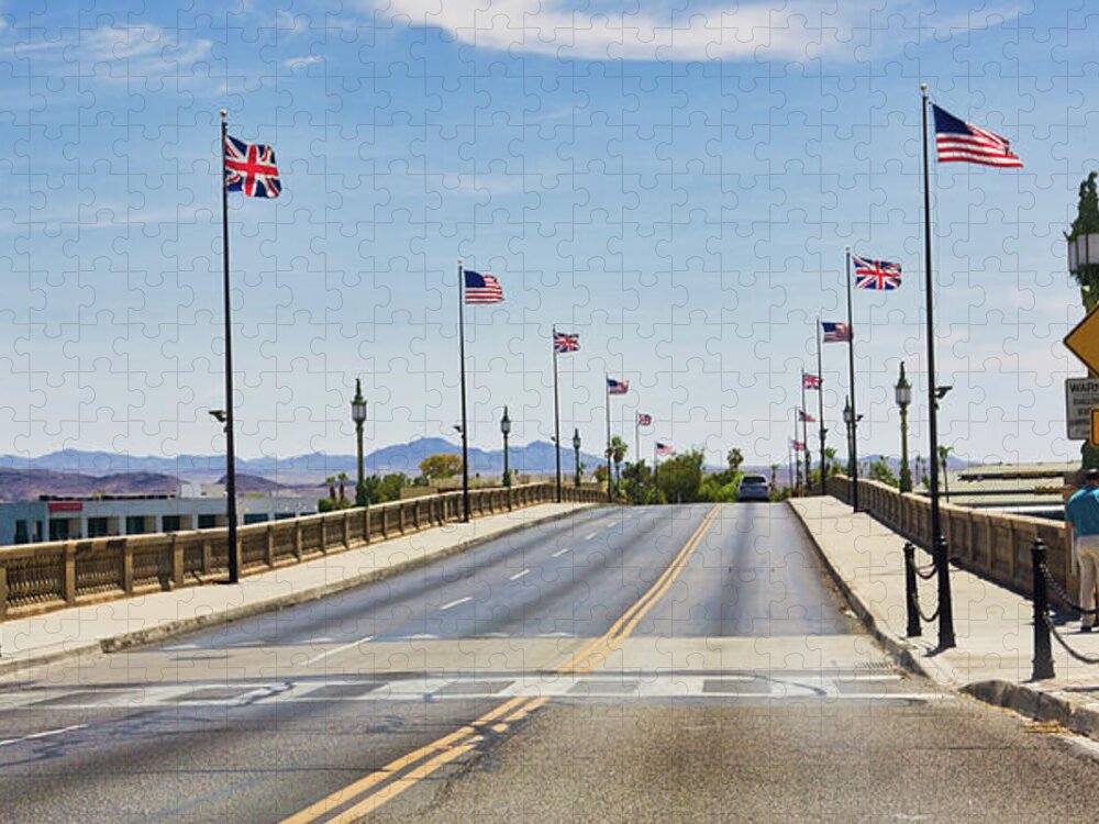 London Bridge Jigsaw Puzzle featuring the photograph Crossing London Bridge, Arizona by Tatiana Travelways