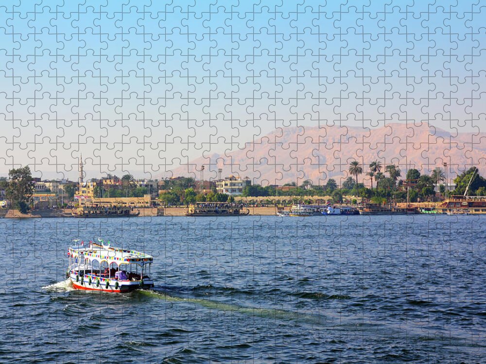 Egypt Jigsaw Puzzle featuring the photograph crossing of the Nile in Egypt by Mikhail Kokhanchikov