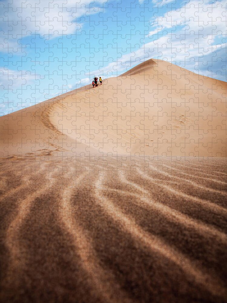 Awesome Jigsaw Puzzle featuring the photograph Crossing Sand Dune by Khanh Bui Phu