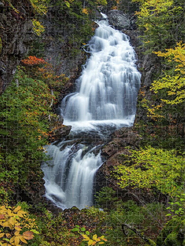 Crystal Jigsaw Puzzle featuring the photograph Crystal Cascade Autumn 2 by White Mountain Images