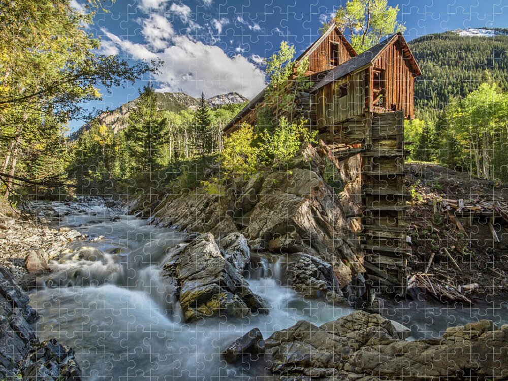  Jigsaw Puzzle featuring the photograph Crystal Mill Colorado by Wesley Aston