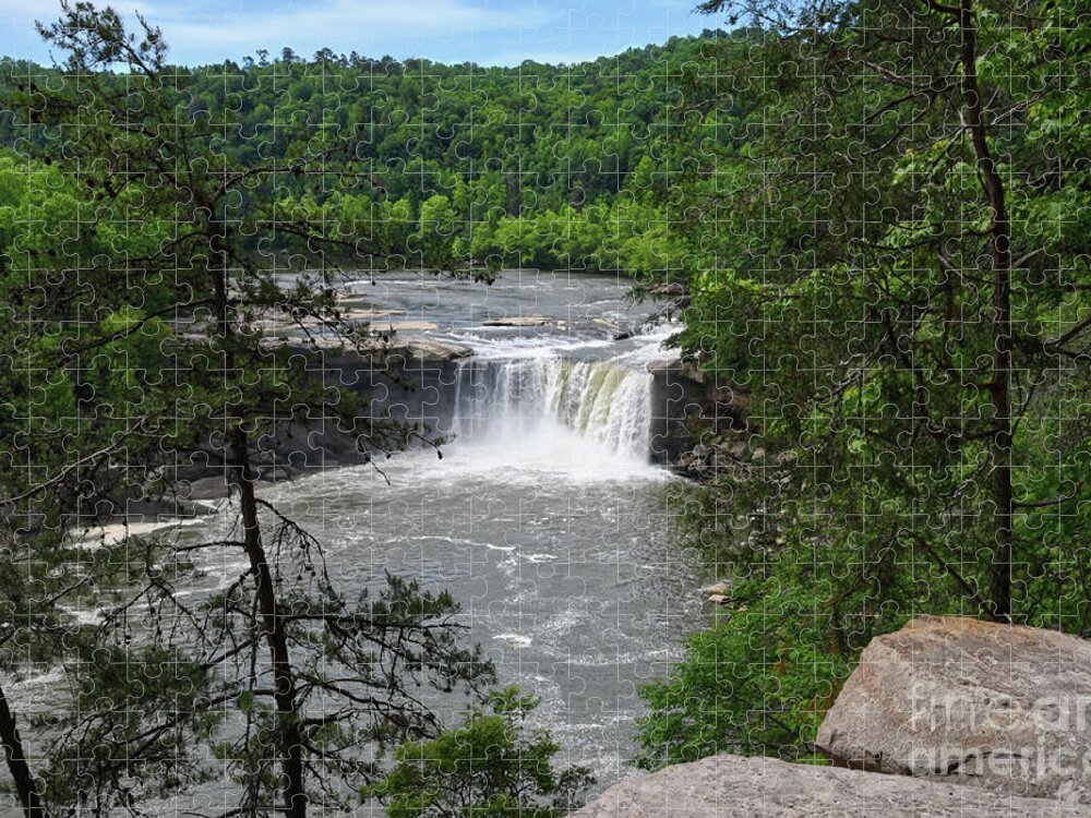 Cumberland Falls Jigsaw Puzzle featuring the photograph Cumberland Falls 33 by Phil Perkins