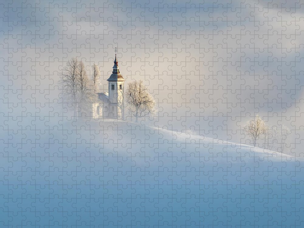 Europe Jigsaw Puzzle featuring the photograph Dancing in the mists by Piotr Skrzypiec