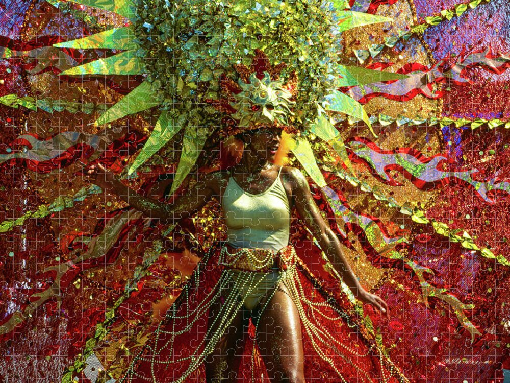 Trinidad Jigsaw Puzzle featuring the photograph Sun Dance - Carnival, Trinidad and Tobago by Earth And Spirit
