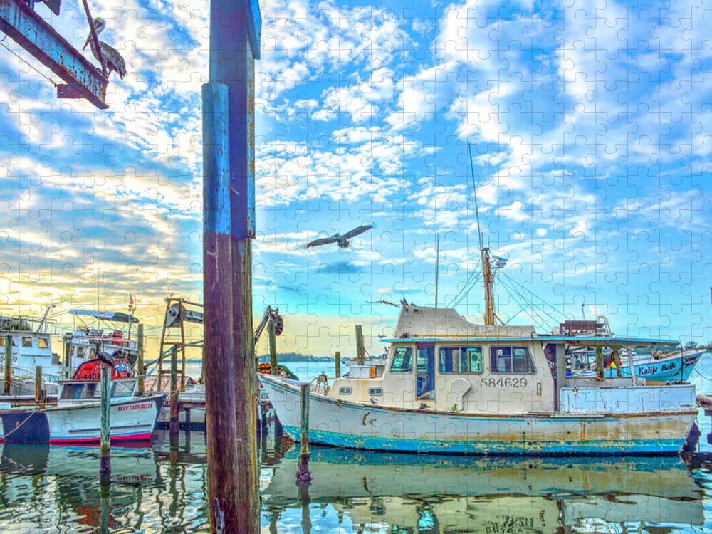 Shrimp Boat Jigsaw Puzzle featuring the photograph Dare To Be Different by Alison Belsan Horton