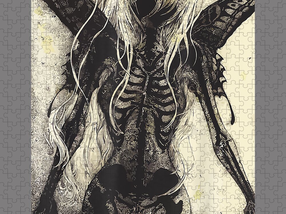 Dark Art Grunge Goth Occult Gothic Aesthetic Girl Horror #1 Throw