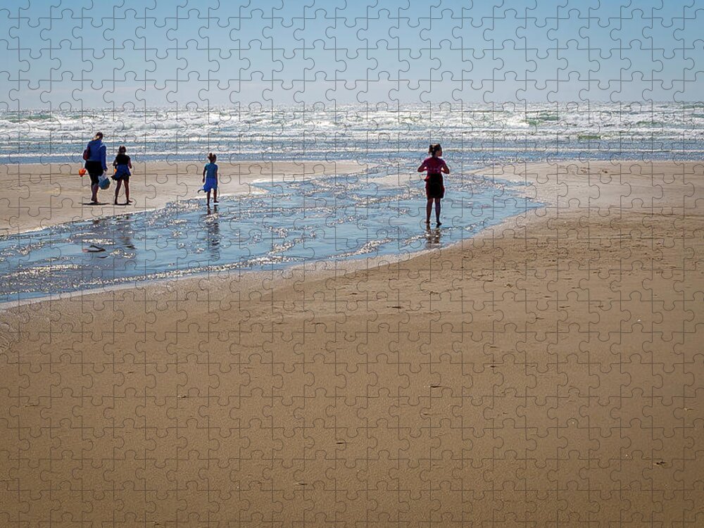 Beach Jigsaw Puzzle featuring the photograph Day at the Beach by Craig J Satterlee