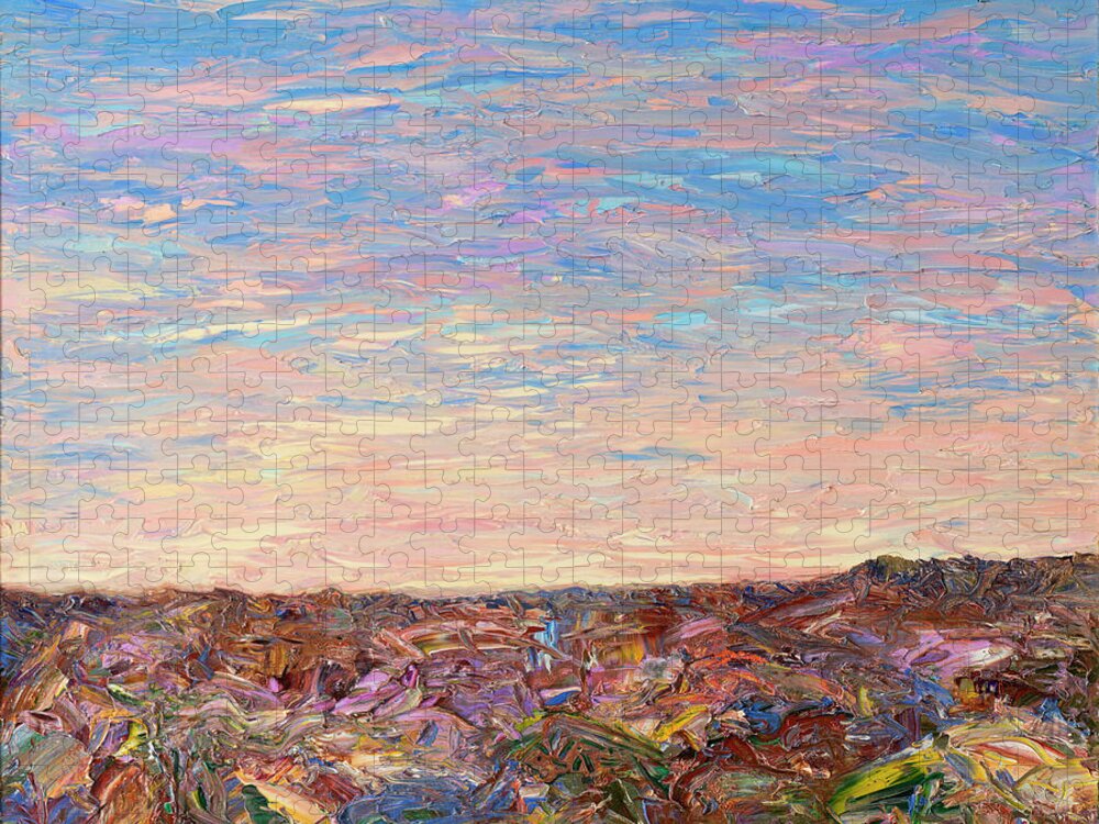 Daybreak Jigsaw Puzzle featuring the painting Daybreak by James W Johnson