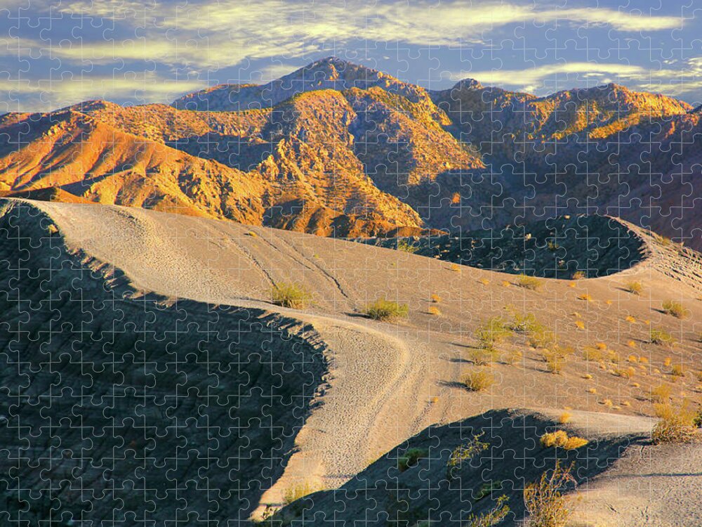 Desert Jigsaw Puzzle featuring the photograph Death Valley at Sunset by Mike McGlothlen
