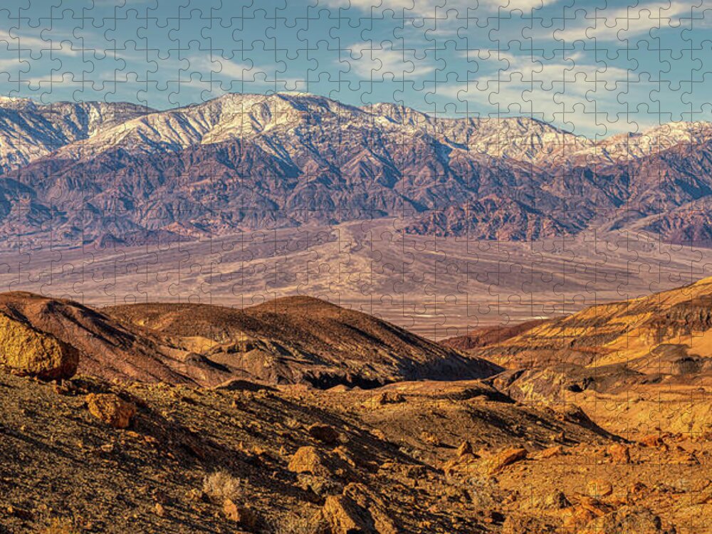 Death Jigsaw Puzzle featuring the photograph Death Valley - Sea Level to Snow Peaks by Kenneth Everett