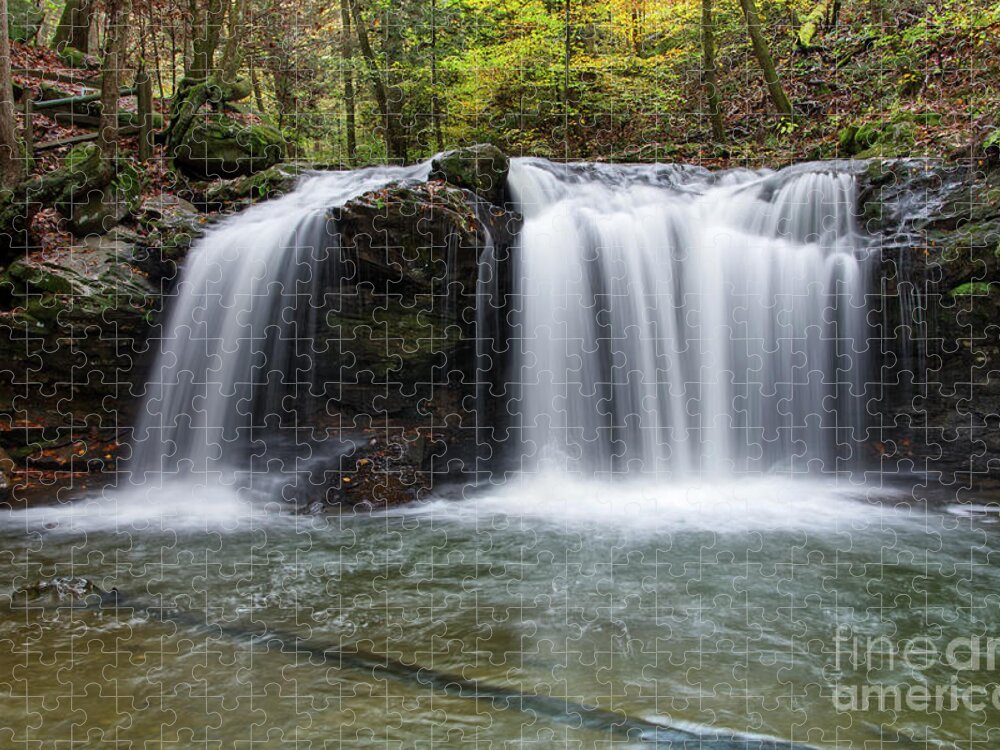 Debord Falls Jigsaw Puzzle featuring the photograph Debord Falls 16 by Phil Perkins