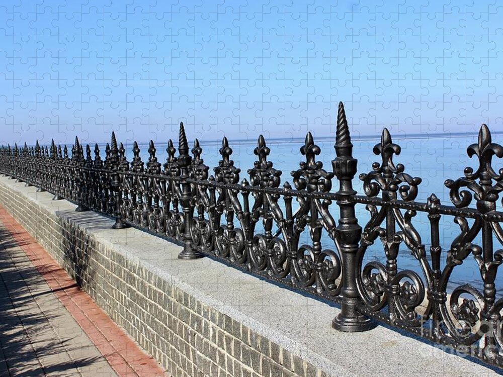  Jigsaw Puzzle featuring the photograph Decorative fence by Annamaria Frost