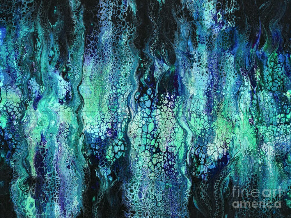 Sea Jigsaw Puzzle featuring the painting Deep Sea Dreams IV by Lucy Arnold