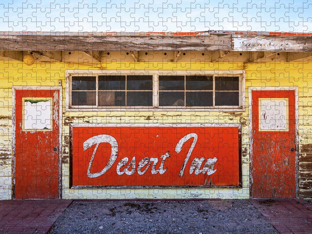 Nevada Jigsaw Puzzle featuring the photograph Desert Inn Closed by James Marvin Phelps
