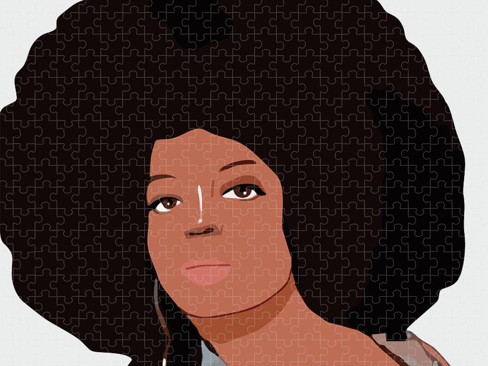 Diana Ross Cartoon Portrait 2 Jigsaw Puzzle by Ahmad Nusyirwan - Pixels