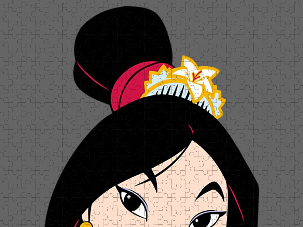 Disney Mulan Honor To Us All Hairstyle Smile Jigsaw Puzzle by Amer Zonair -  Pixels