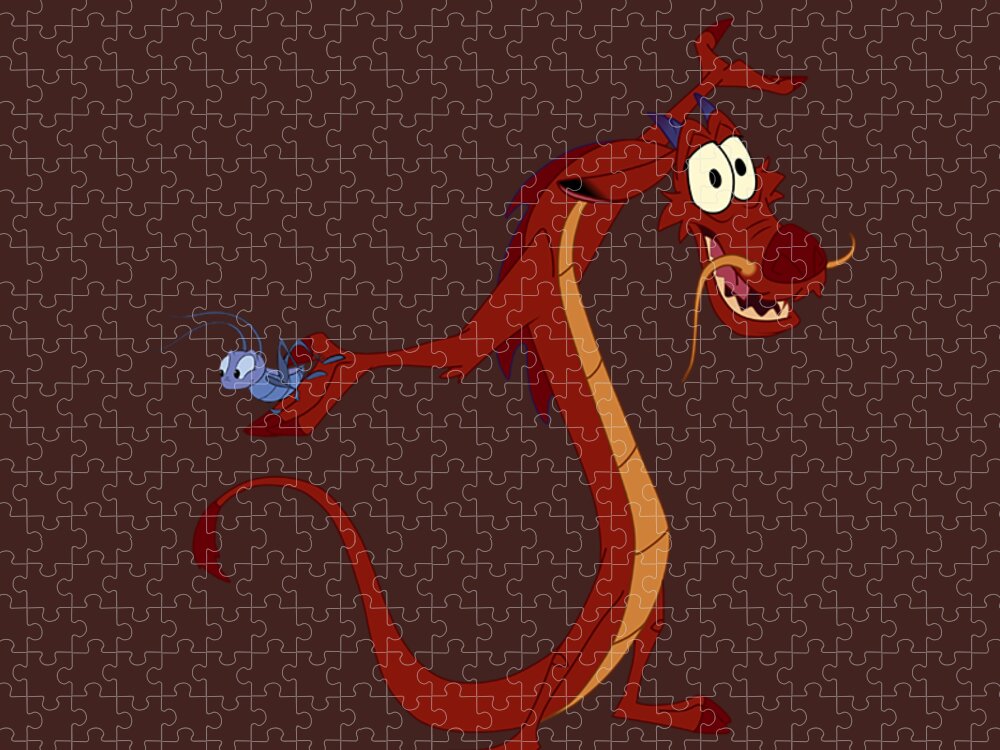 Disney Mulan Mushu Dragon And CriKee Cricket Jigsaw Puzzle by Zohan Mora -  Pixels Puzzles