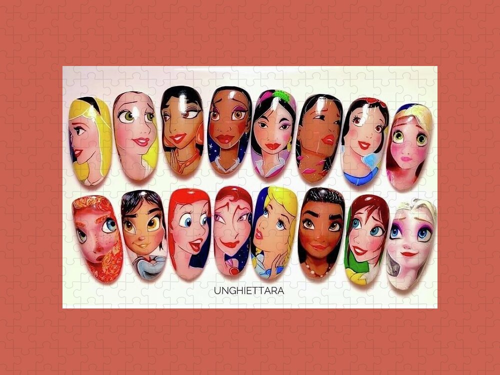 Disney Princess nail art Painting by Unghiettara - Pixels